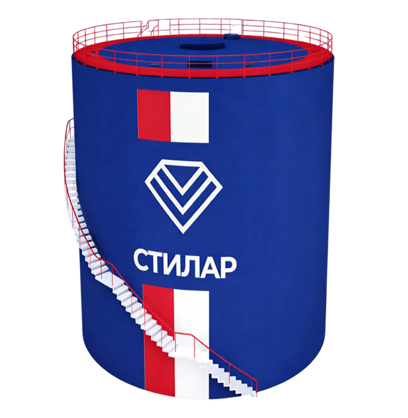 Цельносварной резервуар РВС для мазута 75 м³ от завода-производителя