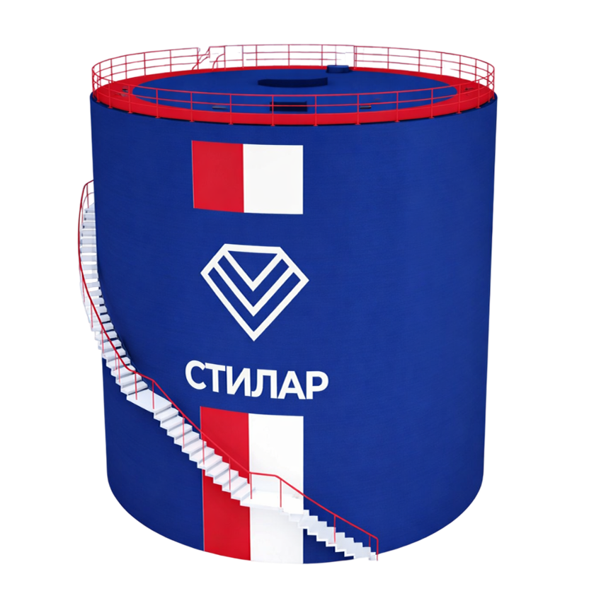 Цельносварной резервуар РВС для питьевой воды 75 м³ от завода-производителя