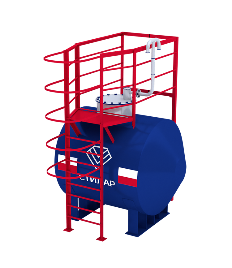 Горизонтальный резервуар РГСН для мазута 3 м³ от завода-производителя